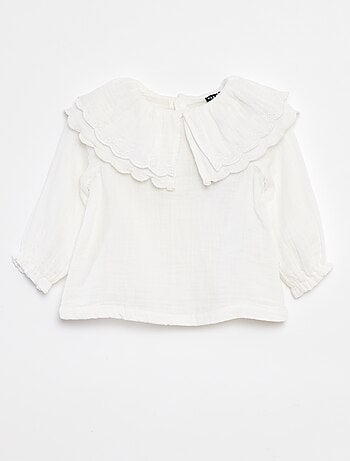 Blusa em gaze de algodão