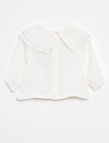 Blusa em gaze de algodão