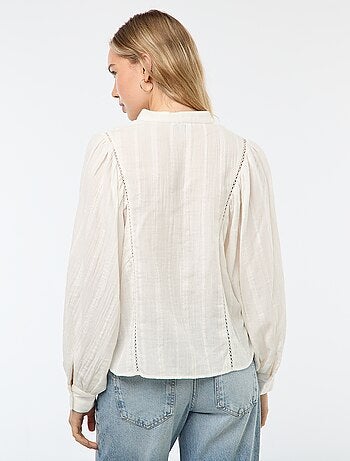 Blusa em gaze de algodão
