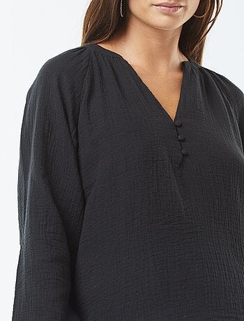 Blusa em gaze de algodão