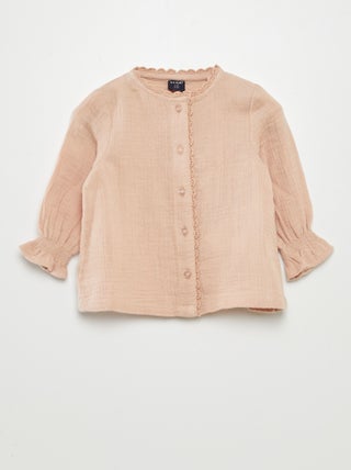 Blusa em gaze de algodão