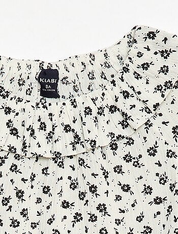 Blusa em malha crepe com gola elástica - So Easy