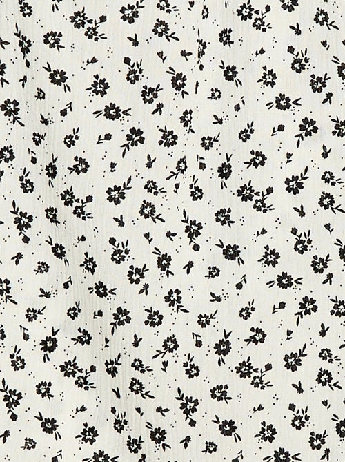 Blusa em malha crepe com gola elástica - So Easy - Kiabi