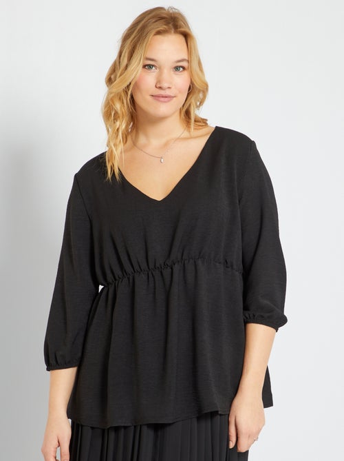 Blusa em malha crepe - Kiabi
