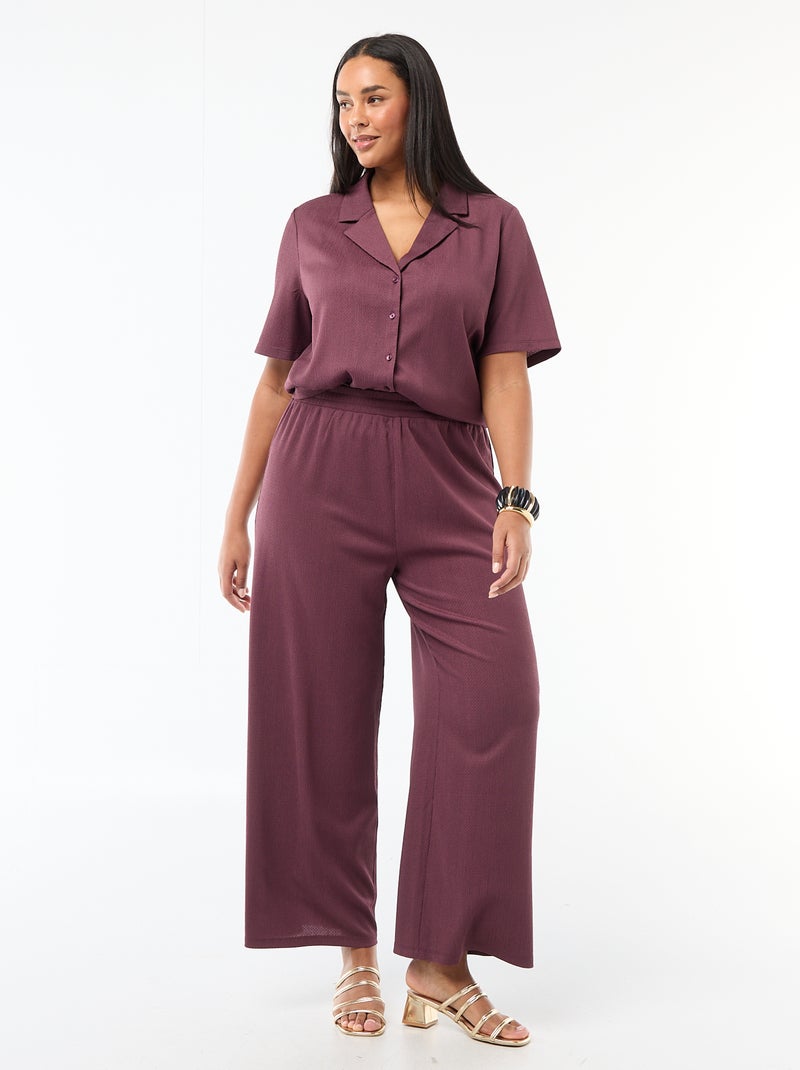 Blusa em malha crepe Rosa - Kiabi