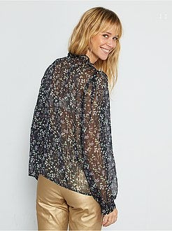 Blusa em malha fluida - Kiabi