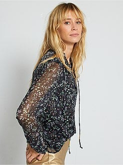 Blusa em malha fluida - Kiabi