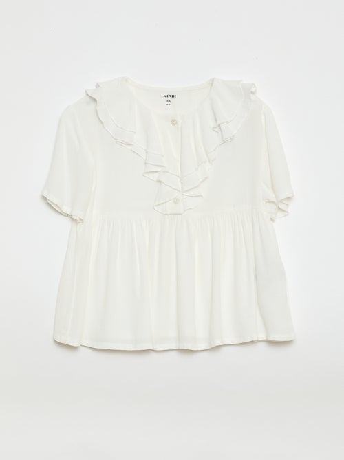 Blusa em malha leve com padrão - Kiabi