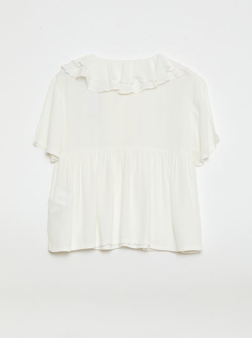 Blusa em malha leve com padrão - Kiabi