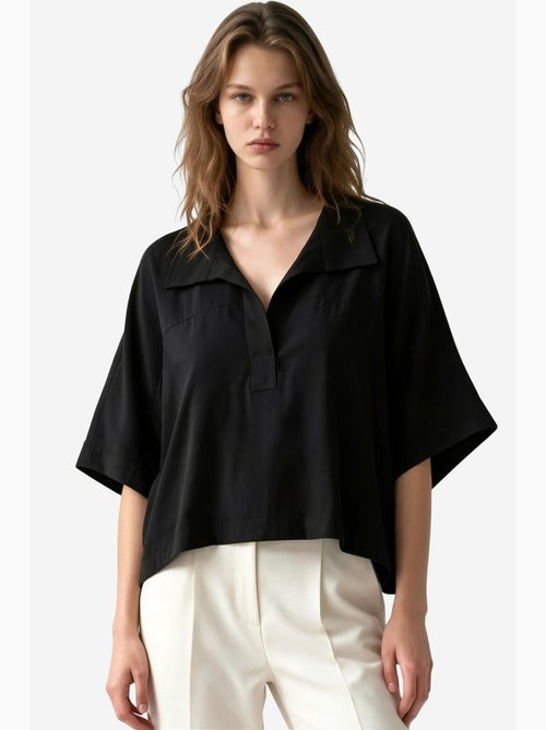 Blusa em mistura de modal busem - Kiabi