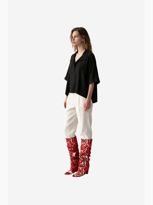 Blusa em mistura de modal busem - Kiabi