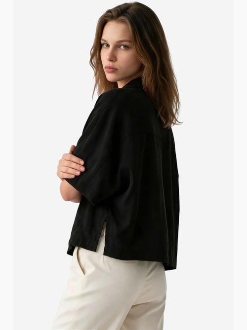 Blusa em mistura de modal busem - Kiabi