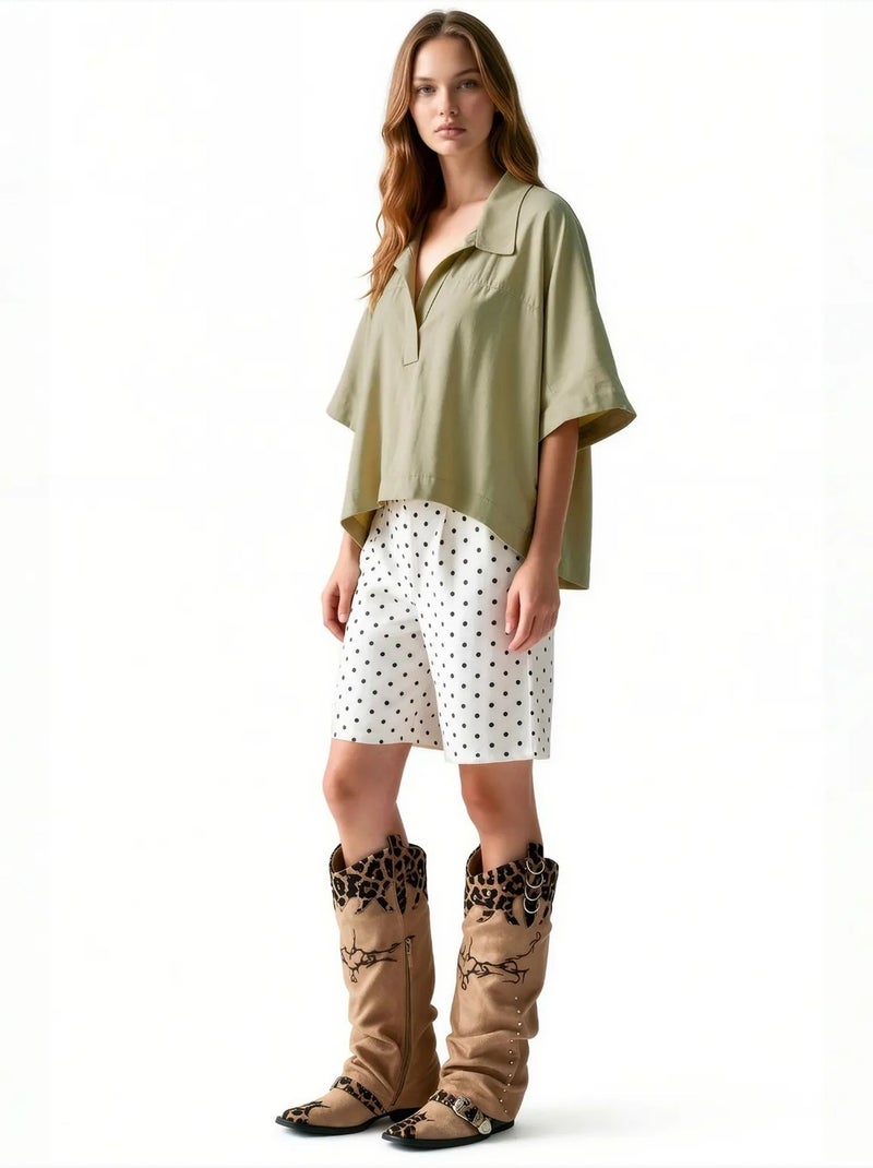 Blusa em mistura de modal busem Verde menta - Kiabi