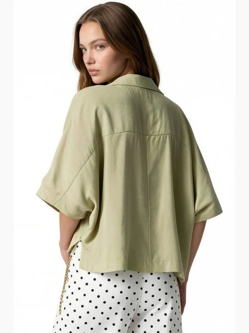 Blusa em mistura de modal busem - Kiabi