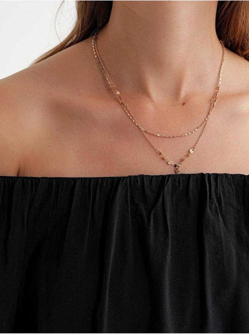 Blusa em mistura de modal com gola madonna e detalhe de folhos mixray Preto - Kiabi