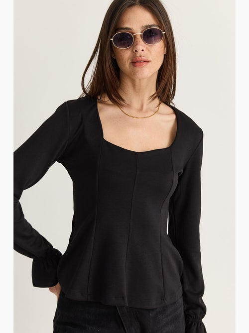Blusa em mistura de modal lucci - Kiabi Blusa em mistura de modal lucci - Kiabi