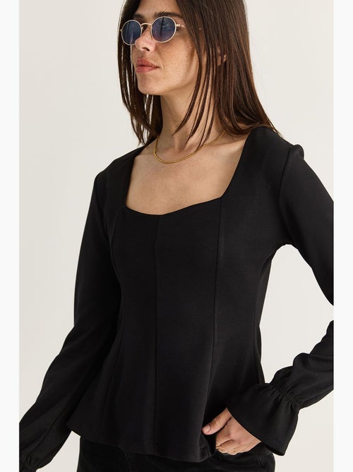 Blusa em mistura de modal lucci - Kiabi Blusa em mistura de modal lucci - Kiabi