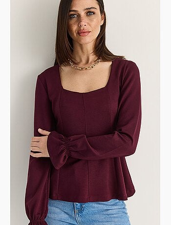 Blusa em mistura de modal lucci