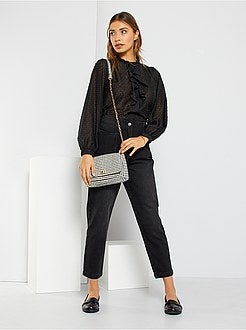 Blusa em voile a ponto cheio - Kiabi