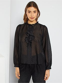 Blusa em voile a ponto cheio - Kiabi