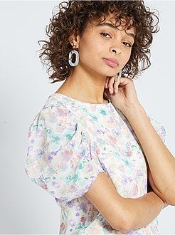 Blusa em voile - Kiabi