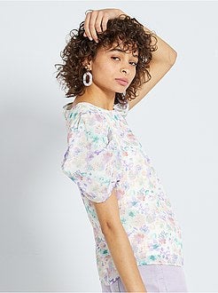 Blusa em voile - Kiabi