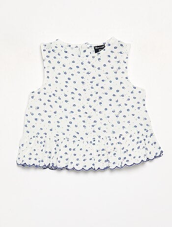 Blusa em voile de algodão