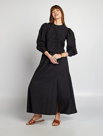 Blusa em voile de algodão