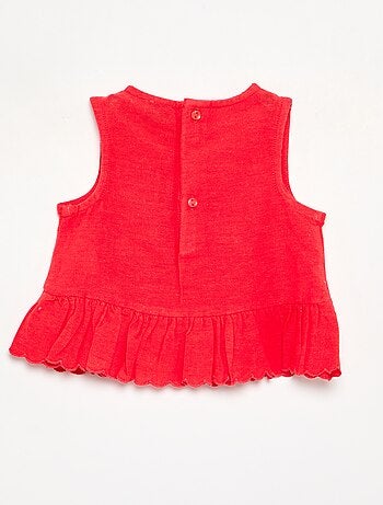 Blusa em voile de algodão