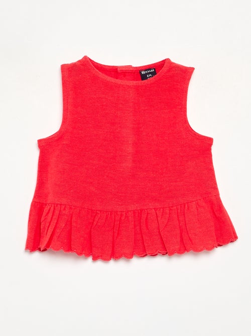 Blusa em voile de algodão - Kiabi