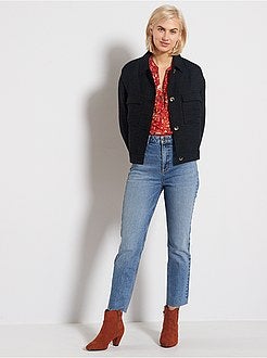 Blusa em voile estampada - Kiabi