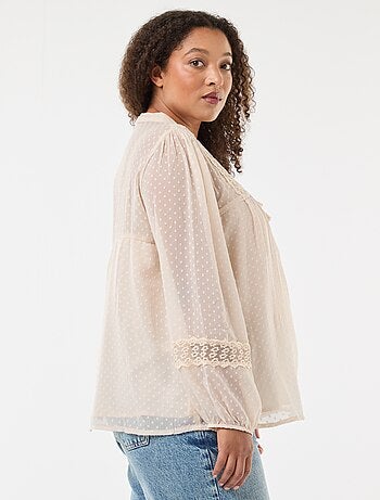 Blusa em voile 'Only Carmakoma'