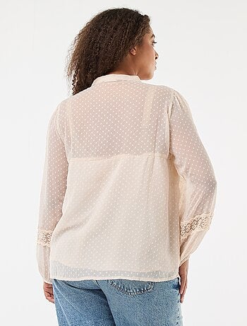 Blusa em voile 'Only Carmakoma'
