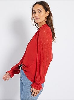 Blusa em voile - Kiabi