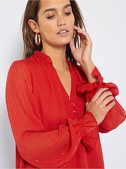 Blusa em voile - Kiabi