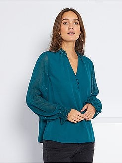 Blusa em voile - Kiabi