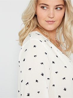 Blusa estampada - Kiabi