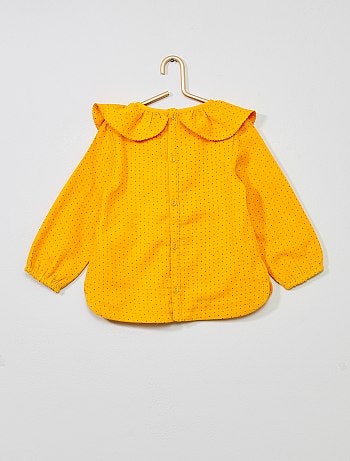 Blusa estampada com folhos - Kiabi