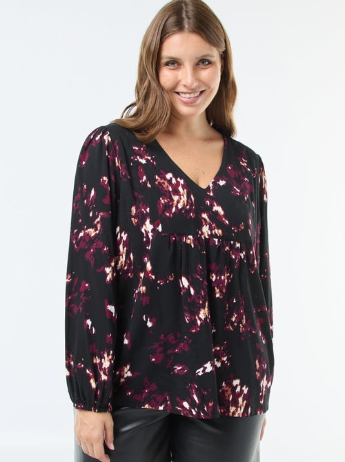 Blusa estampada 'Only Carmakoma' - Kiabi