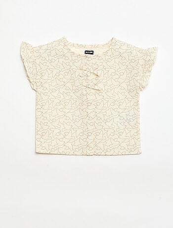 Blusa estampada 'pássaros'