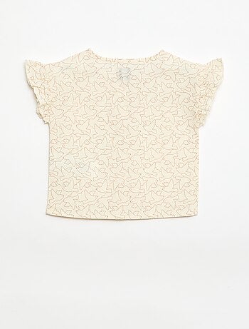 Blusa estampada 'pássaros'