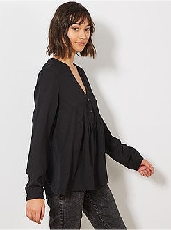 Blusa estilo babydoll - Kiabi