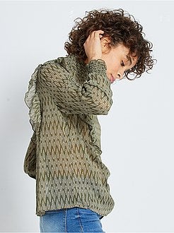 Blusa estilo vitoriana - Kiabi