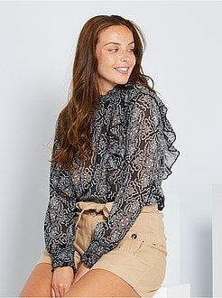 Blusa estilo vitoriana - Kiabi