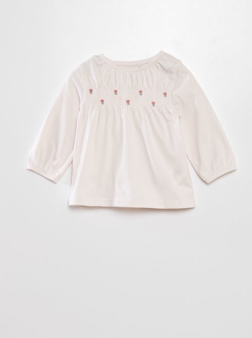 Blusa fantasia com favos de mel - Kiabi