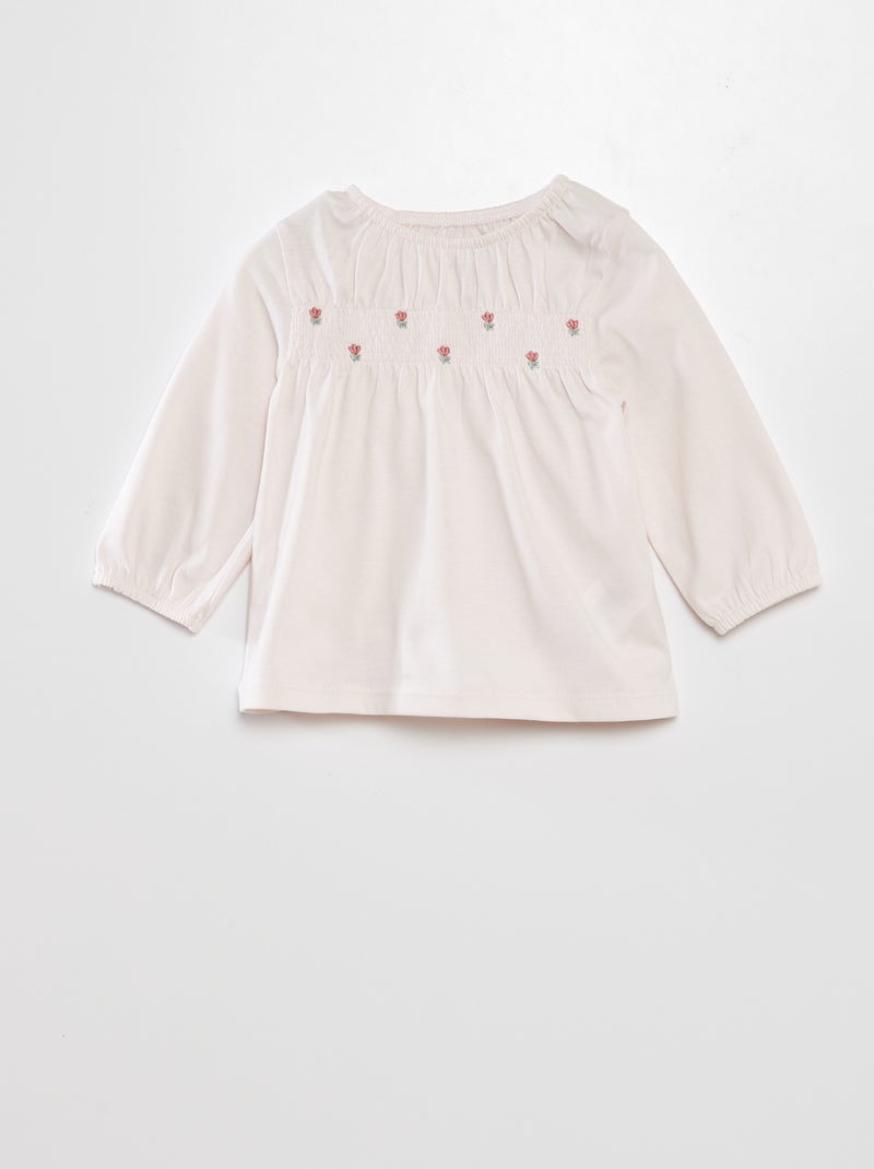 Blusa fantasia com favos de mel ROSA - Kiabi