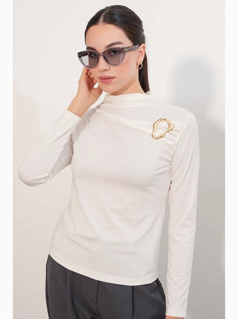 Blusa feminina bdart Branco sujo - Kiabi