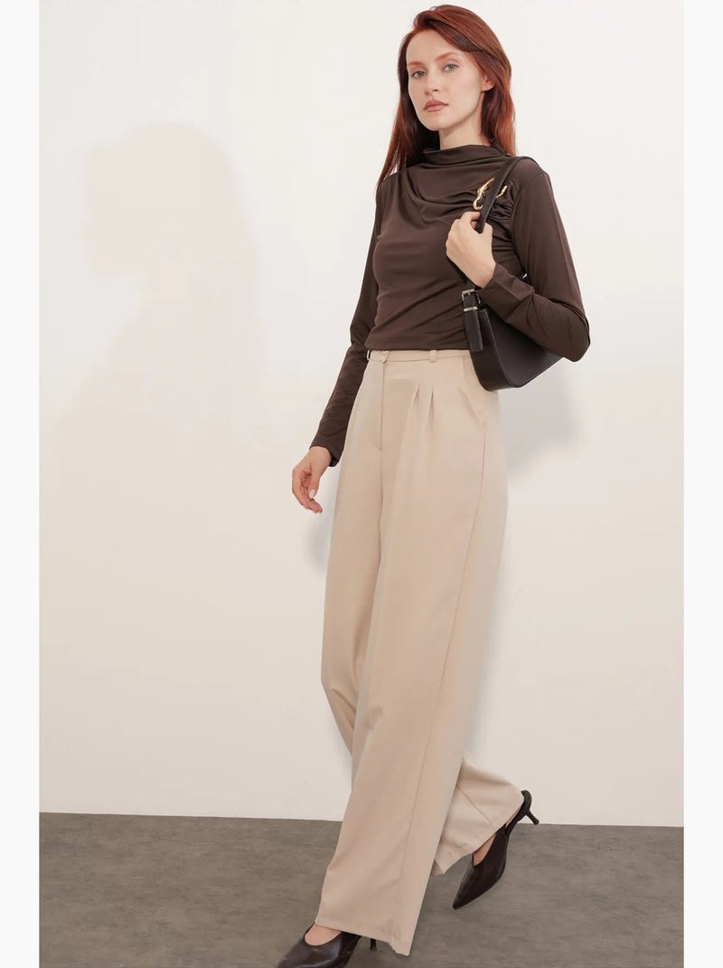 Blusa feminina bdart Castanho-chocolate - Kiabi