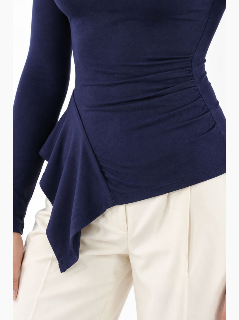 Blusa feminina busem Azul-marinho - Kiabi