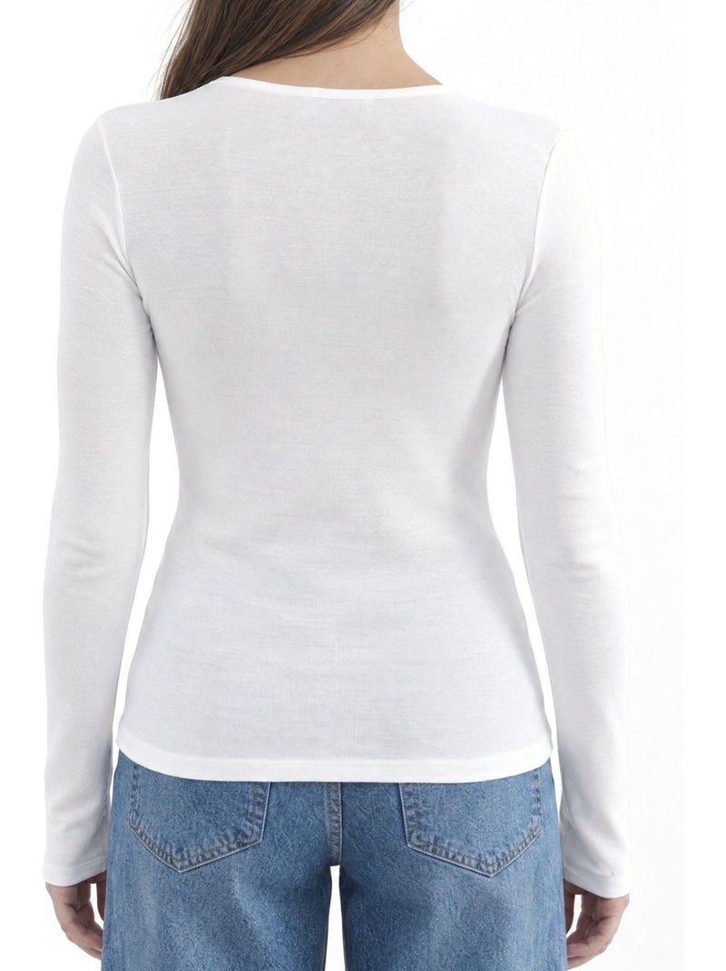 Blusa feminina busem Branco - Kiabi